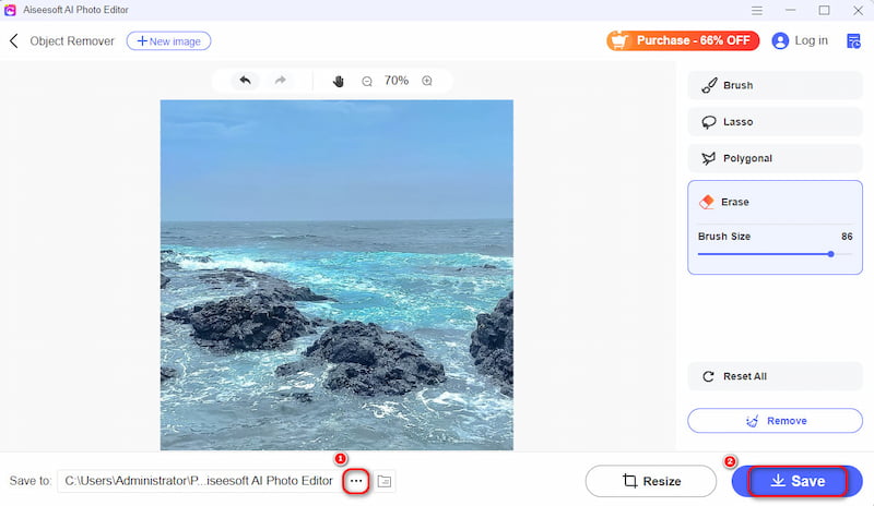 Guardar imagen eliminada de marca de agua
