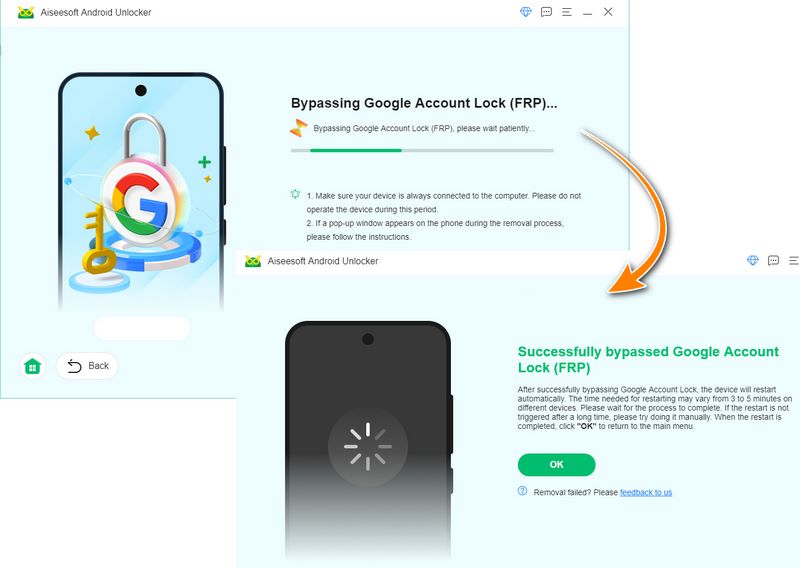 Bloqueo de FRP eliminado exitosamente