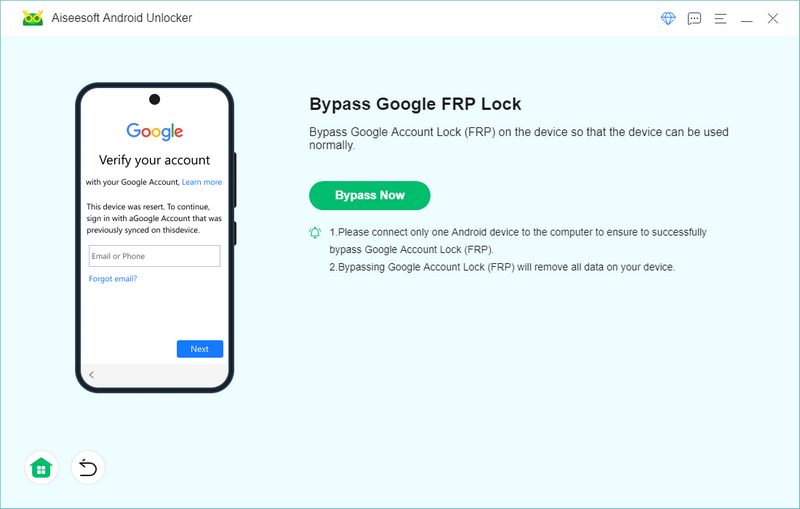 Iniciar la eliminación del bloqueo de FRP