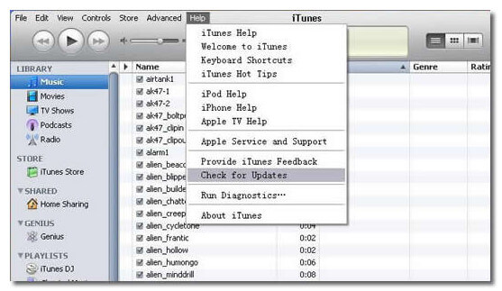 actualización de iTunes