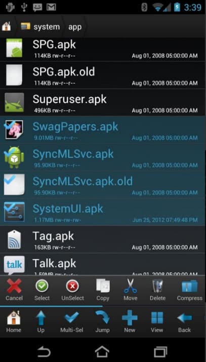 Alternativa a Root Explorer - Navegador raíz