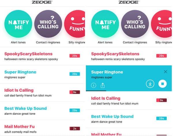 Descargar tonos de Zedge para iPhone