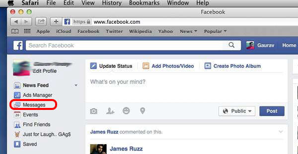 Encuentra y revisa otros mensajes de Facebook en la computadora
