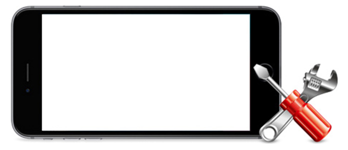 iPhone pantalla blanca