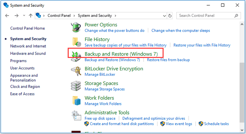 Copia de seguridad y restauración de Windows 7