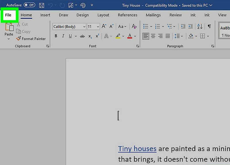 Buscar archivo en Word