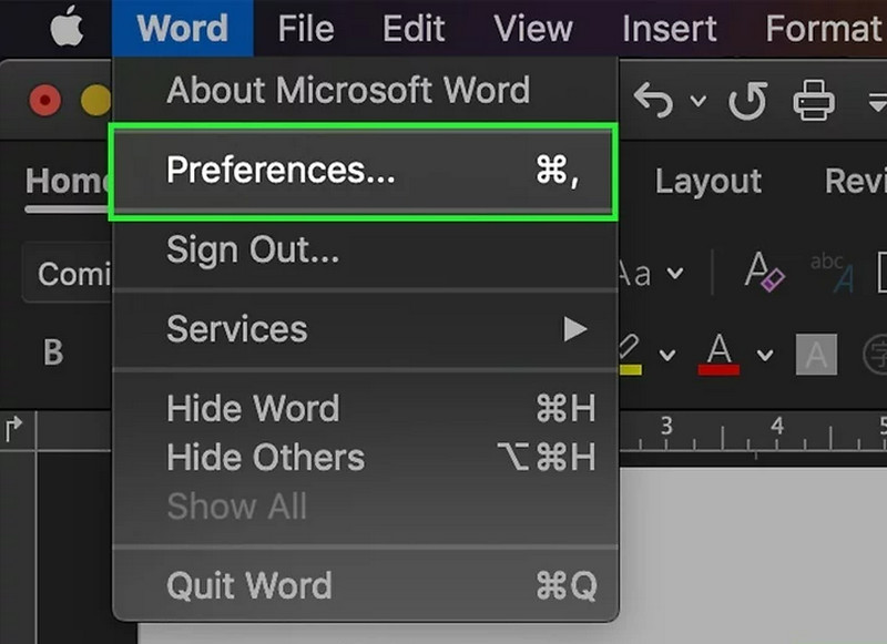 Iniciar Word en Mac