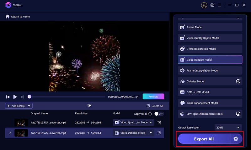 Exportar todo el vídeo