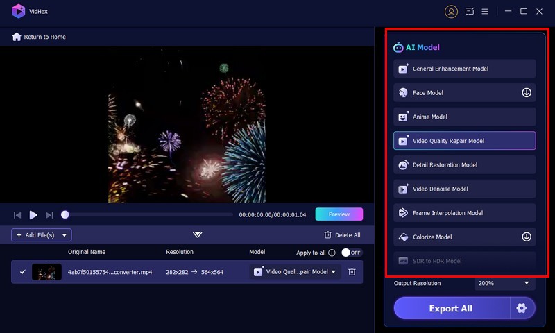 Seleccione un modelo de IA