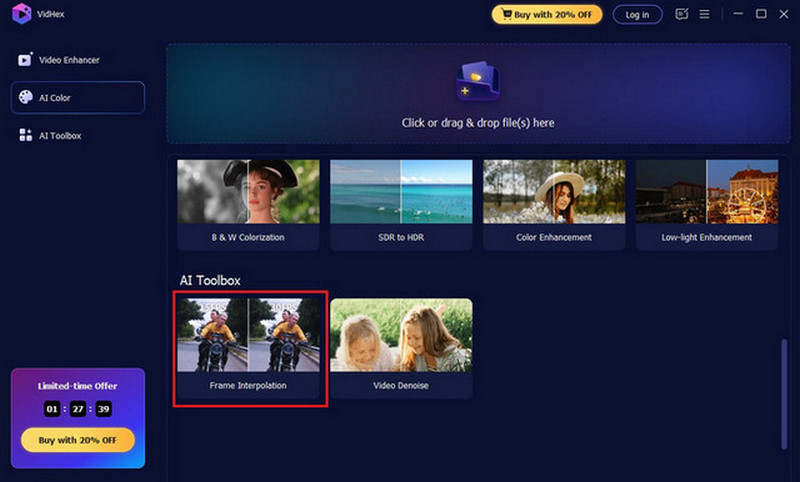 Vidhex Elija la interpolación de fotogramas
