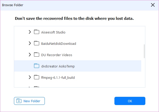 Recuperación de USB SD Ok Guardar