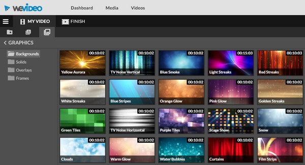 Gráficos en WeVideo