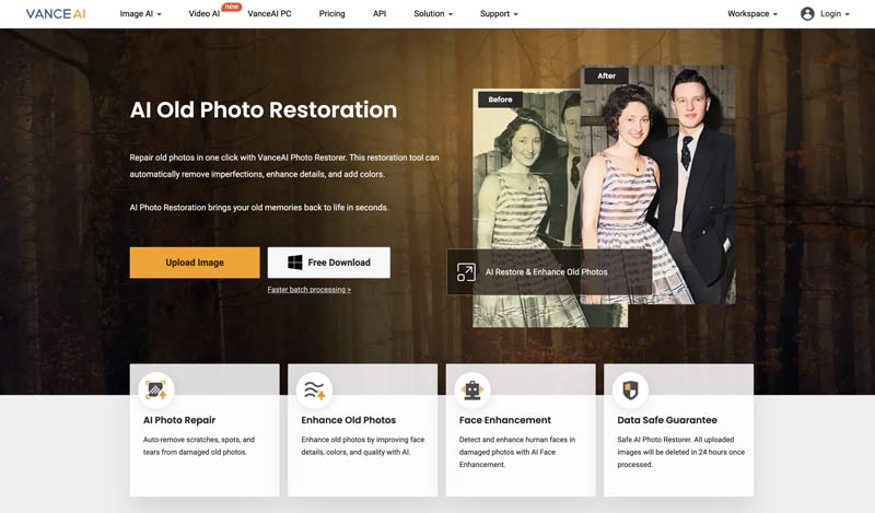 Restauración de fotografías antiguas de Vanceai Ai