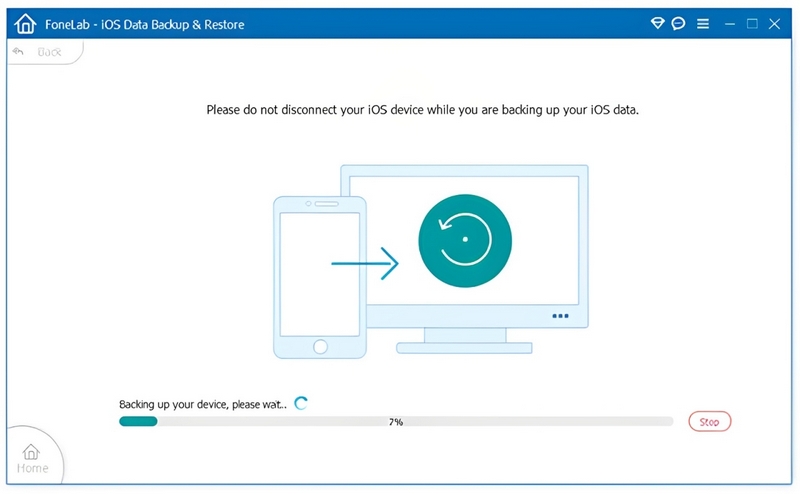 Haga clic en Siguiente para realizar la copia de seguridad.