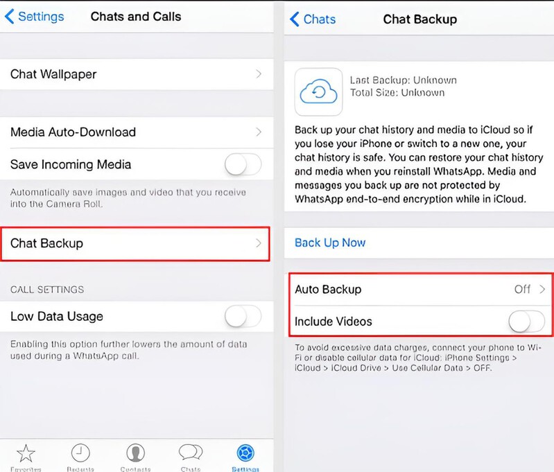 Copia de seguridad automática de iCloud