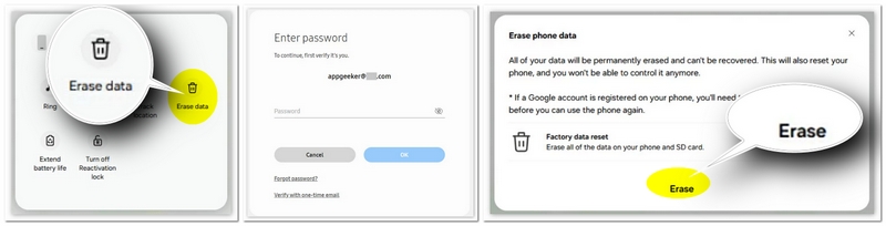 Omitir el teléfono Samsung con Smartthingsfind