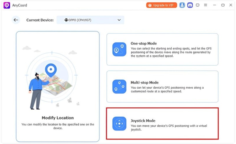 Select Joystick Mode