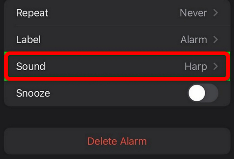 Cambiar el sonido de la alarma en el iPhone