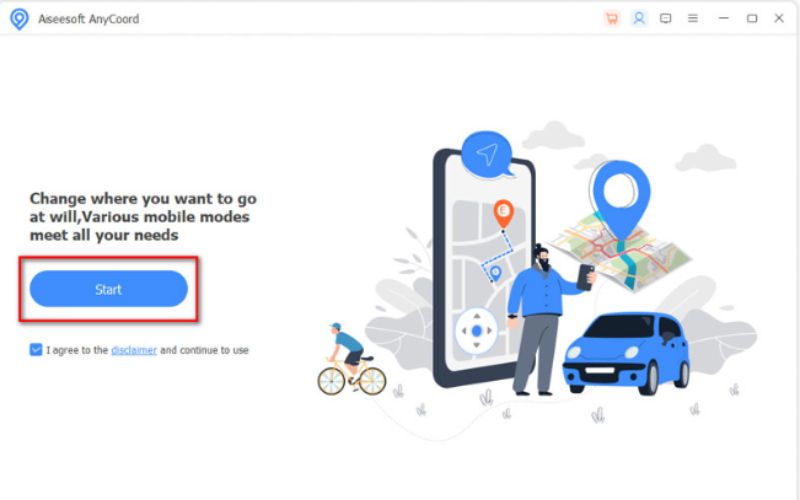 Presiona el botón de inicio