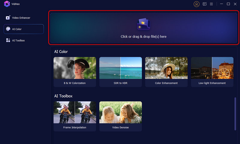 Página de inicio de Vidhex