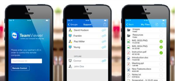 Teamviewer controla mac desde iphone