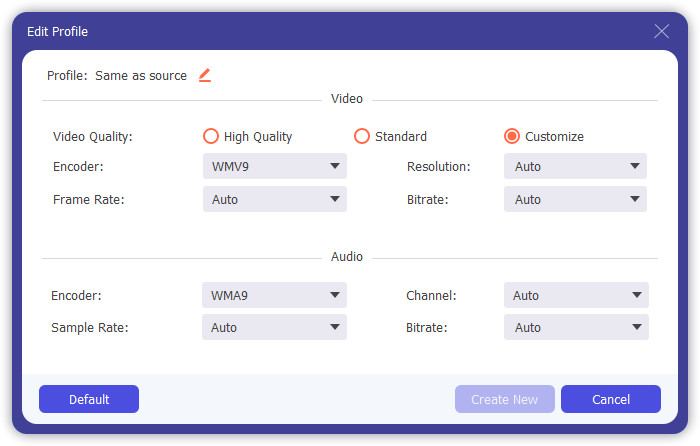 Cambiar la configuración del perfil