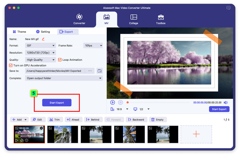 Comience a crear GIF a partir de fotos HEIC