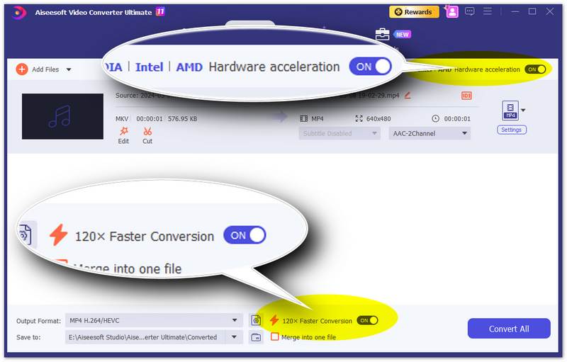 Acelerar la conversión
