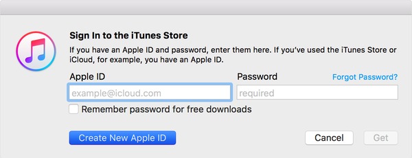 Iniciar sesión en iTunes Store