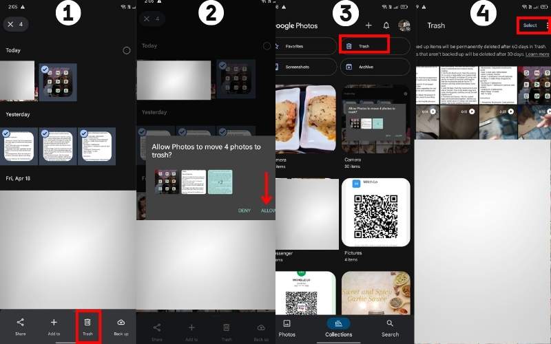 Borrar todas las fotos Android