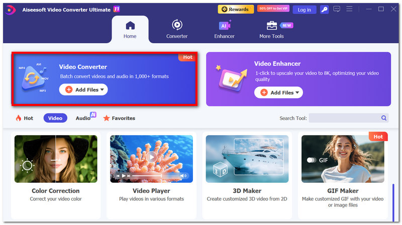 Seleccionar convertidor de vídeo