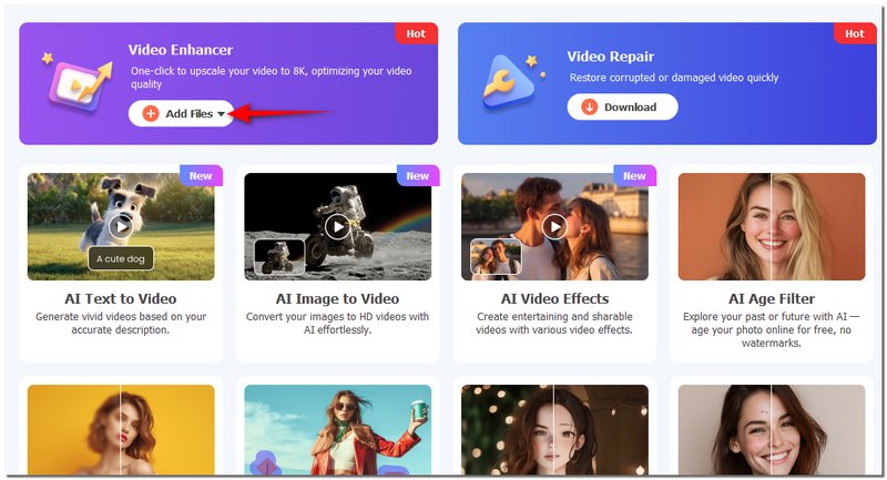 Elige un potenciador de vídeo