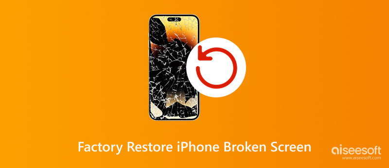 Restaurar la pantalla rota del iPhone de fábrica