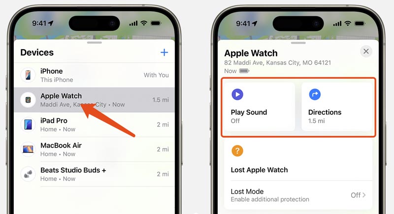 Localizar Apple Watch Buscar mi aplicación Iphone