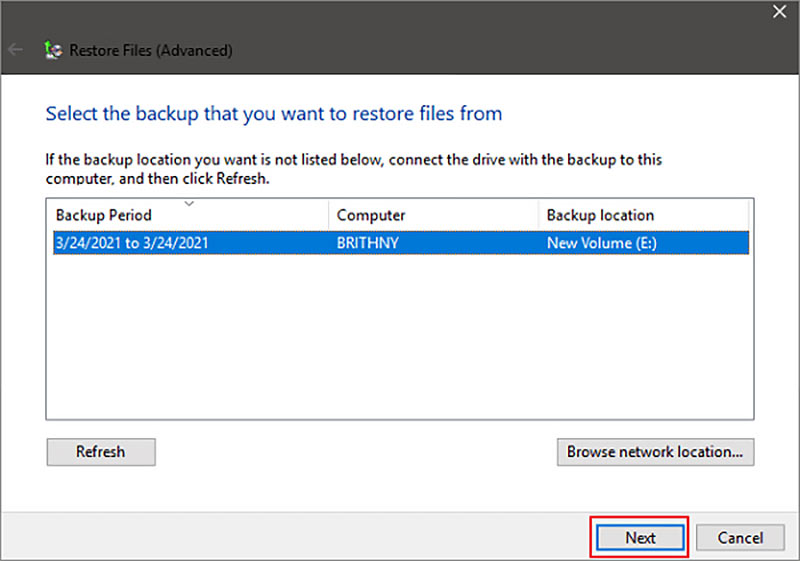 Recuperarse mediante copia de seguridad y restauración de Windows 7