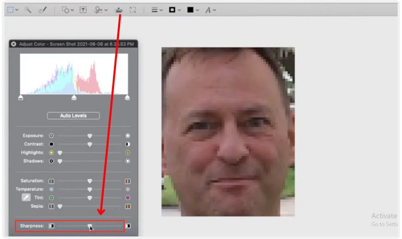 Ajustar la nitidez del vídeo