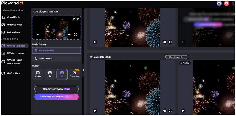 Exportar vídeo completo Picwand
