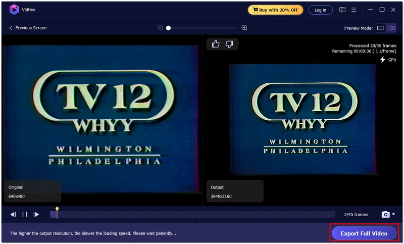 Exportar el vídeo VHS