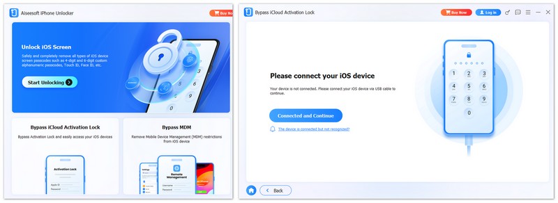 Seleccione Omitir bloqueo de activación y conectar.