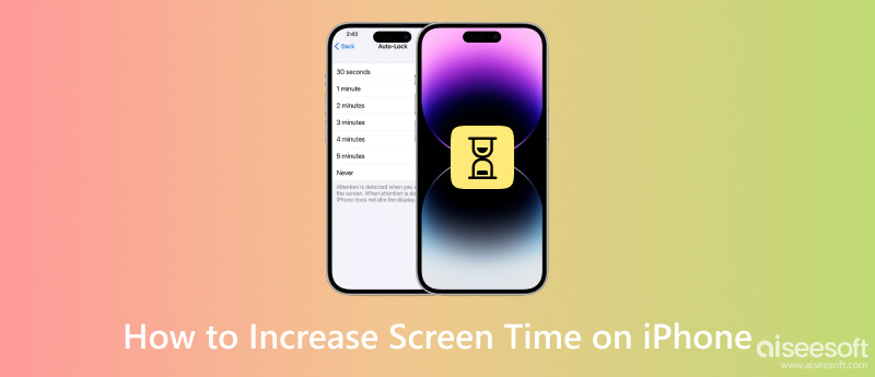 Aumentar el tiempo de pantalla en un iPhone