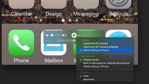 Selecciona tu iPhone desde la cámara