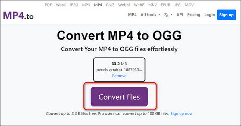 Convertir archivos