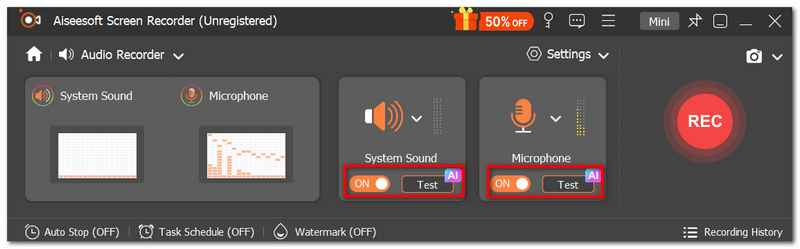Turn On System And Mic