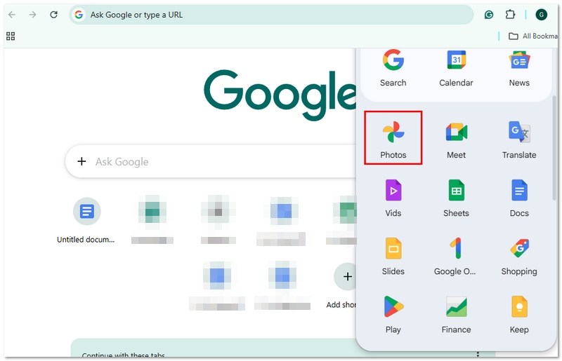 Abre Google Photos