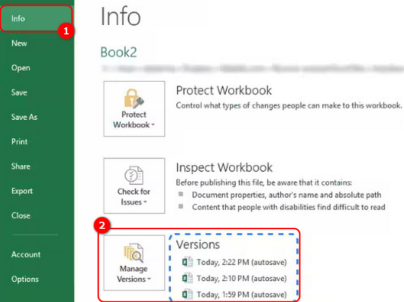 Recuperar archivo de Excel sobrescrito con guardado automático