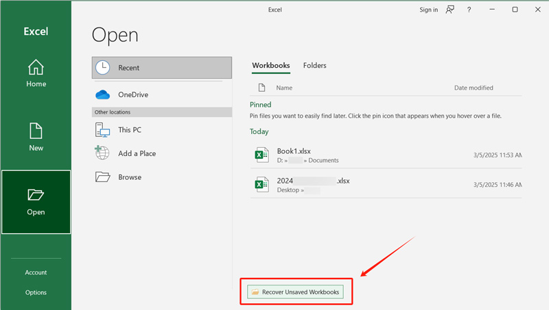 Recuperar libros no guardados con la recuperación automática de Excel