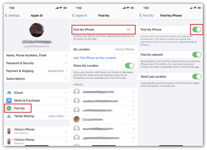 Utilice Buscar mi para eliminar el ID de Apple