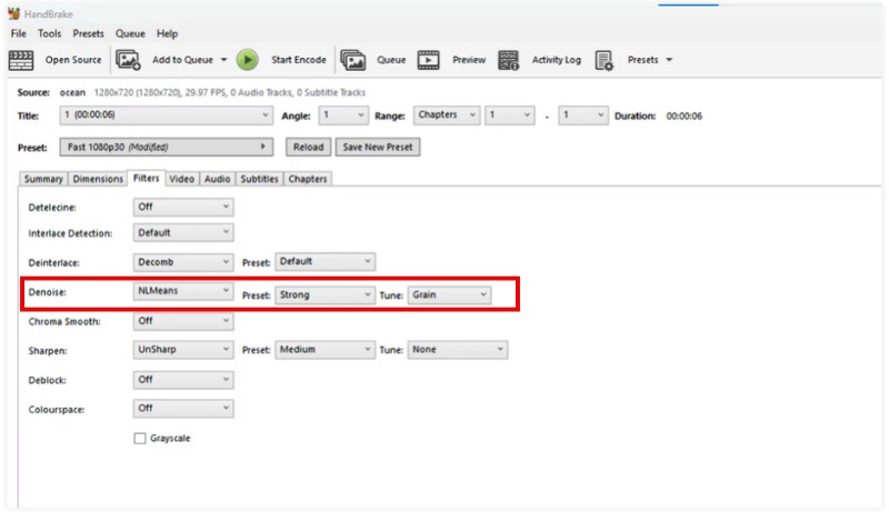 Habilitar filtro de eliminación de ruido
