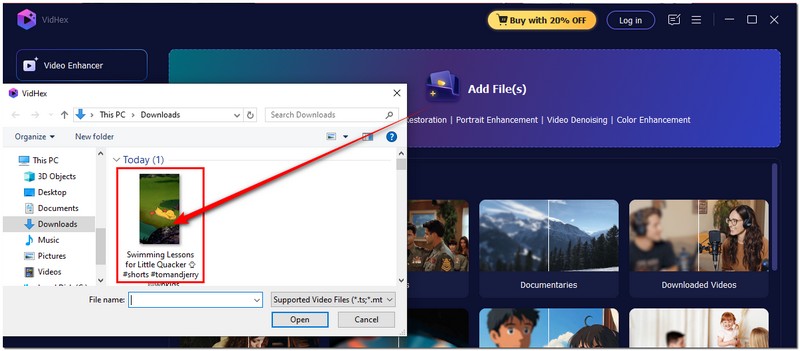 Sube el video del daño