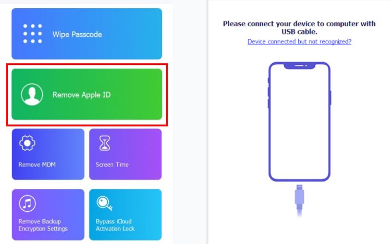 Elija Eliminar ID de Apple